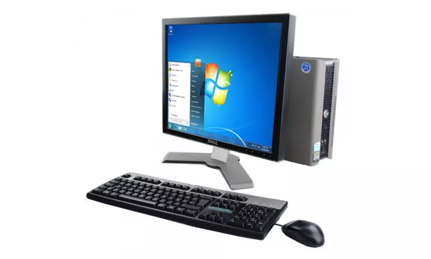 Image 1: Refurb Dell Desktop + Monitor