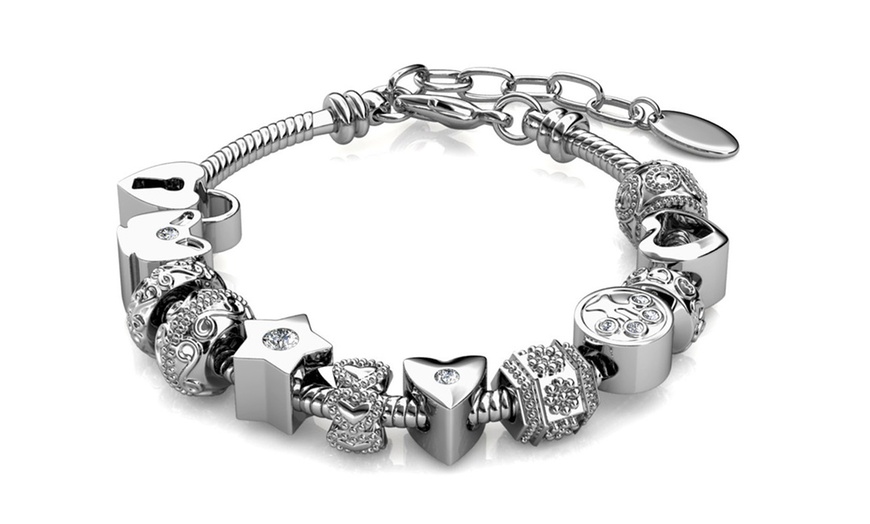 Image 10: Eira Wen Bead Charm Bracelet Collection Made with Swarovski® Crystals