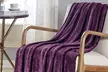 Luxury Home 50" x 60"  Soft Scroll-Embossed Throw Blanket - Second Medium