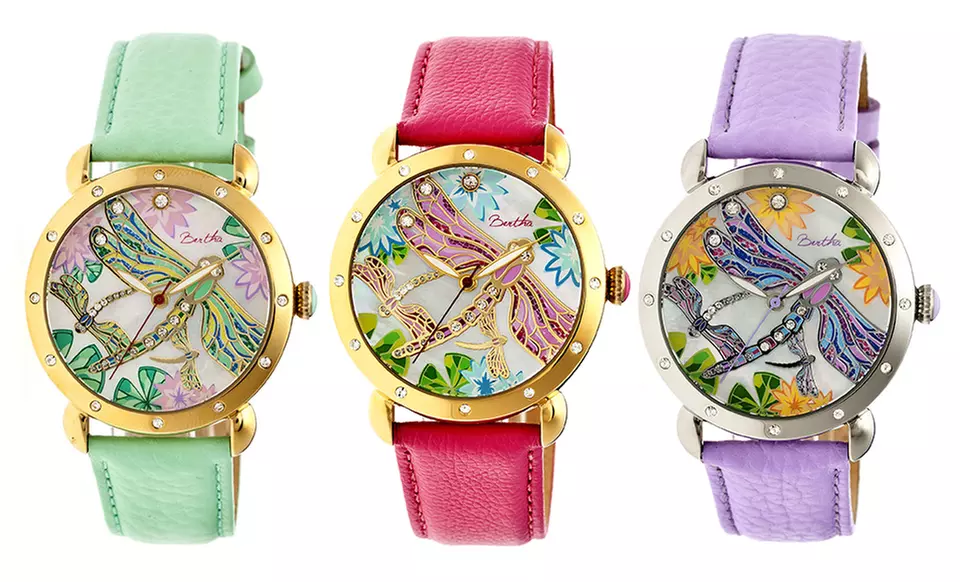 Bertha Jennifer Ladies' Watch with Mother-of-Pearl Dial - Primary Image