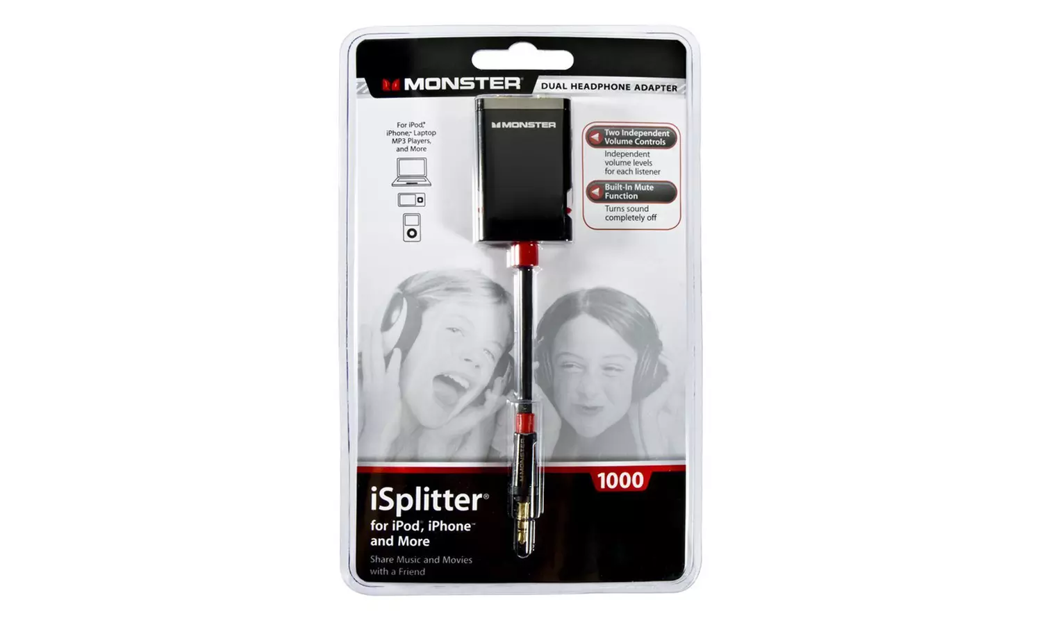 Monster iSplitter 1000 Y-Splitter with Volume Control and Mute  - Second Medium