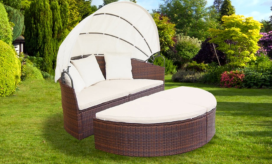 Image 7: Rattan Garden Daybed