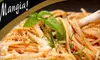 $15 for $30 Worth of Italian Dinner Fare and Drinks at Mangia! (or $5 for $10 Worth of Lunch) in Mohnton