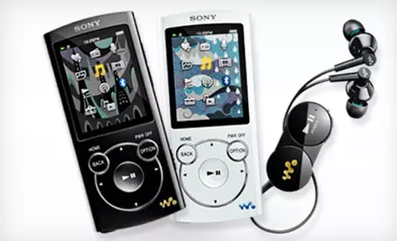 $79 for a Sony 8GB S Series Walkman Video MP3 Player with Bluetooth Wireless Headphones in Black or White ($149.99 Value) - Primary Image