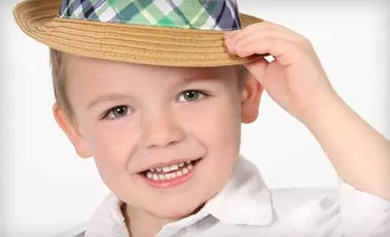 $10 for Five Color Portrait Sheets, Photo Shoot, and Picture Enhancement at Walmart PictureMe Portrait Studios  - Primary Image