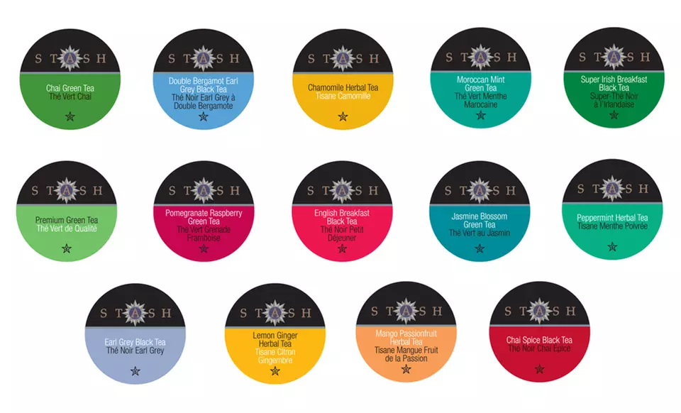 Stash Tea Single-Serve Pod 40ct. Sampler Pack - Primary Image