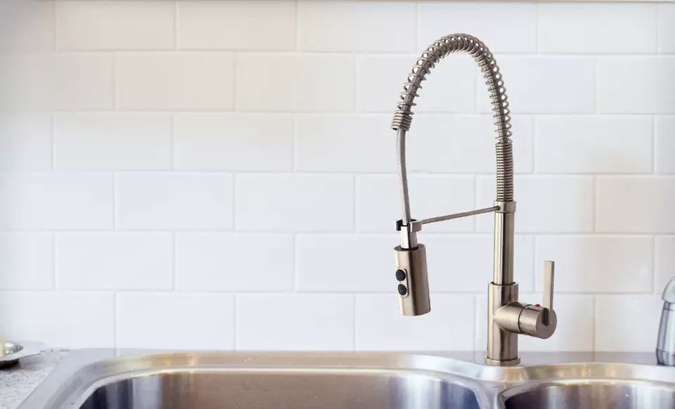 $129 for a Kingston Brass Gourmetier Pre-Rinse Kitchen Faucet ($279.95 List Price). Free Shipping and Returns. - Primary Image