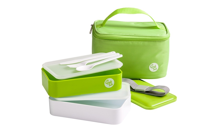 Image 2: Grub Tub Lunch Box Set 