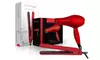 Red Fahrenheit Dryer and Flat Iron Bundle. Free Returns.