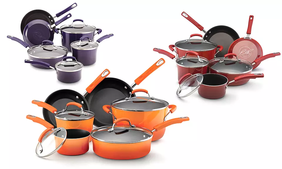 Rachel Ray Hard Enamel Cookware Set (10-Piece) - Primary Image