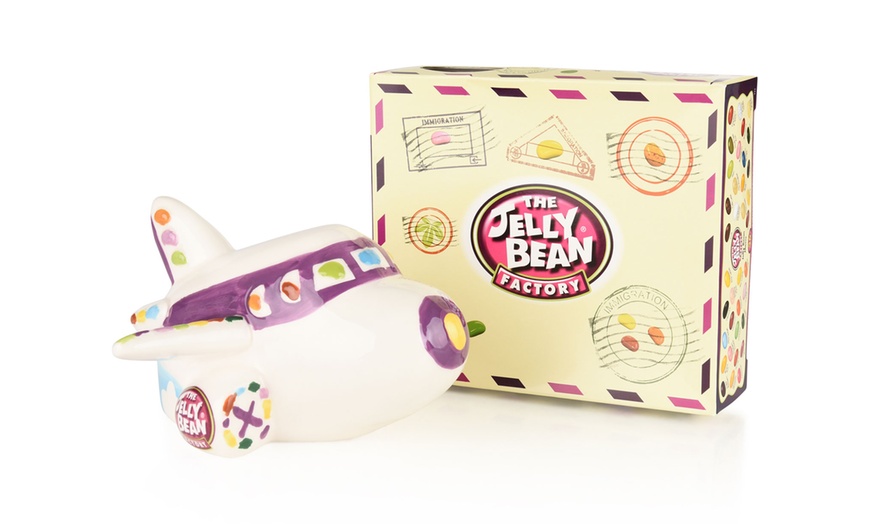 Image 9: Jelly Bean Car or Plane Coin Bank