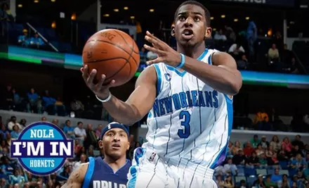 One Ticket to a New Orleans Hornets Game. Choose from Three Seating Options and Two Games. - Primary Image