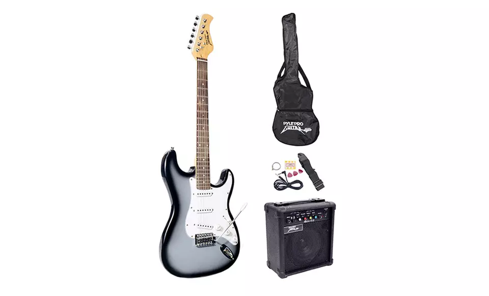 Pyle Beginner Electric-Guitar Set - Second Medium