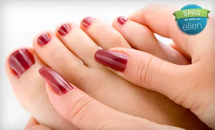$30 for a Shellac Manicure and a Paraffin Pedicure at Allen Michael's Hair Salon in Clarksville ($60 Value)  - Primary Image