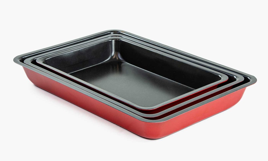 Image 5: ASAB Three-Piece Baking Tray Set