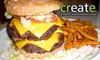 $8 for $16 Worth of Customizable Gourmet Burgers, Custard, and More at Create