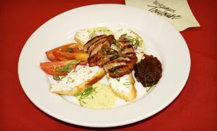 $50 for a Four-Course French Dinner with Wine Pairing for Two at Restaurant Toulouse in Saugatuck ($105 Value) - Primary Image
