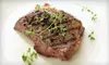 Steakhouse Dinner for Two or Four or American Fare at Abraham's Bar & Grille