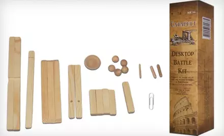 $6.99 for a Desktop Catapult Battle Kit ($9.95 List Price). Free Returns. - Second Medium