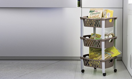 Carrello a 3 piani Otello di dimensioni 30 x 40 x 70 cm