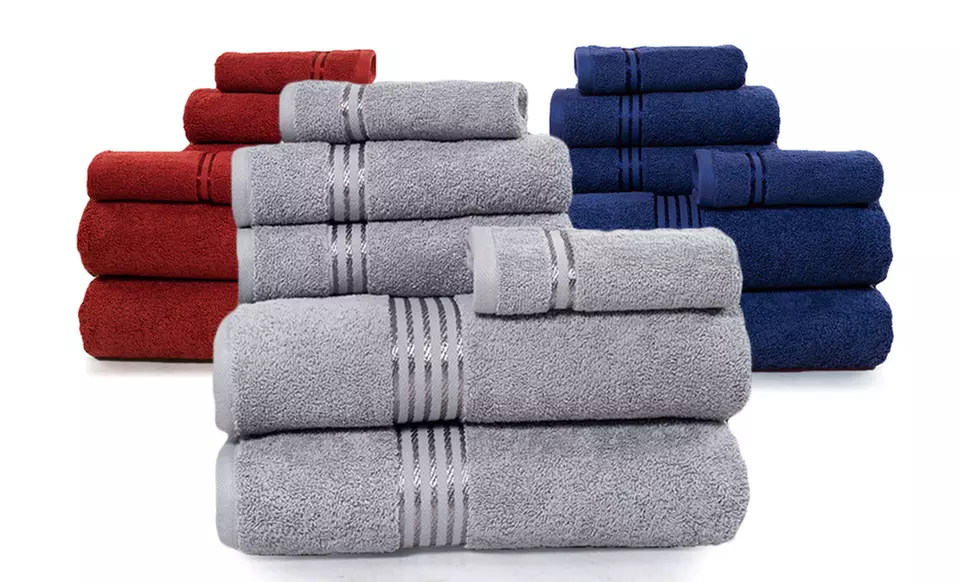 6-Piece 625 GSM Egyptian Cotton Hotel Towel Set - Primary Image