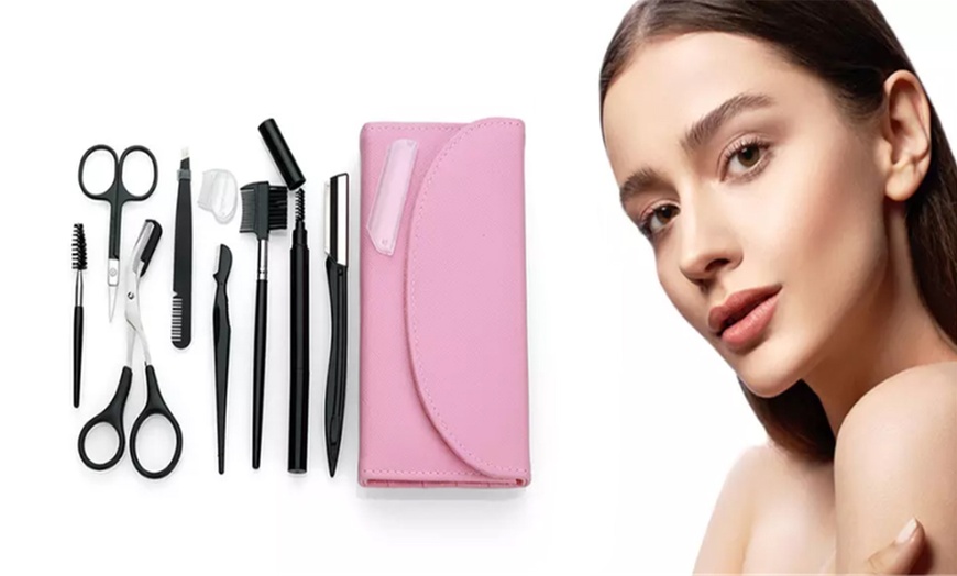 Image 2: Eight-Piece Eyebrow Trimming Tool Set With Free Delivery