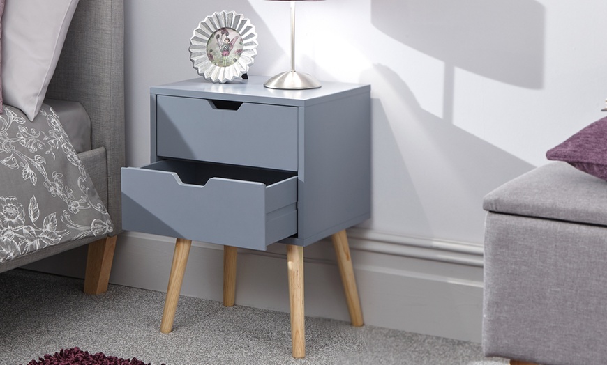 Image 2: Skandi Pop Bedside Table