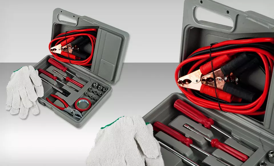 Roadside Emergency Tool-and-Auto Kit (30-Piece) - Primary Image