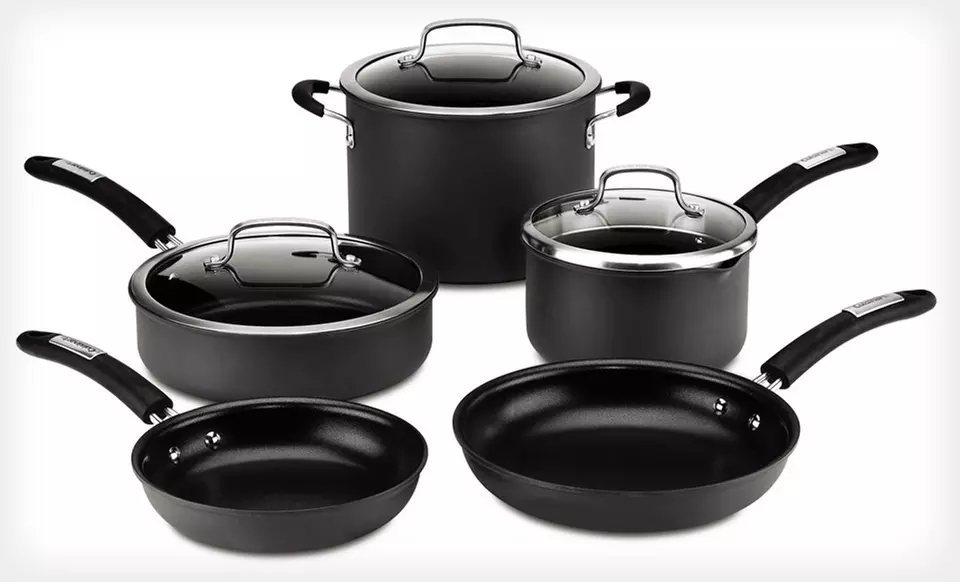 $89.99 for a Cuisinart Eight-Piece Dishwasher-Safe Cookware Set ($199.99 List Price). Free Shipping. - Second Medium