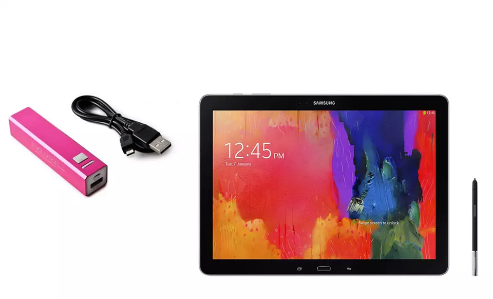 Samsung Galaxy Note Pro 32GB 12.2" Tablet (Manufacturer Refurbished) with Evolution Power Bank - Primary Image