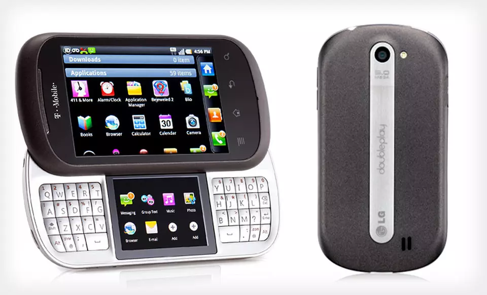 $189 for an LG DoublePlay 4G Android Phone (Unlocked) ($499.99 List Price). Free Shipping and Free Returns. - Second Medium