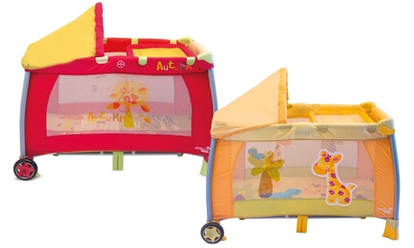 Lettino da viaggio Joyello per bambini con borsone incluso disponibile in 2 colori