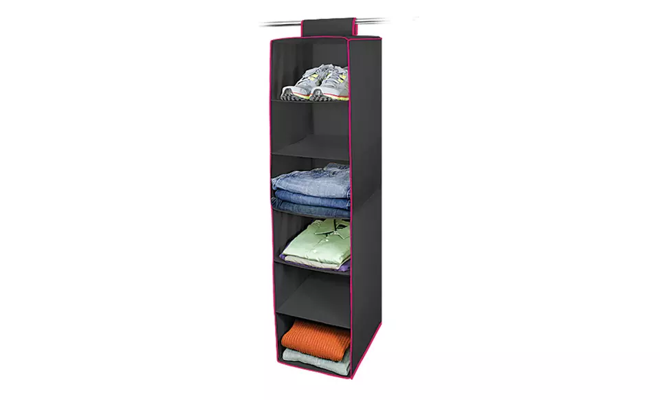 6-Shelf Hanging Closet Organizer. - Second Medium