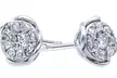 1/2 CTTW Lab Grown Diamond Stud Earrings in Sterling Silver by Brilliant Diamond - Second Medium