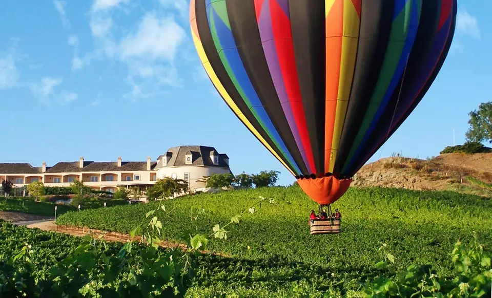 1-Night Stay with Hot-Air Balloon Flight or Limousine Winery Tour at Inn at Churon Winery in Temecula, CA - Primary Image