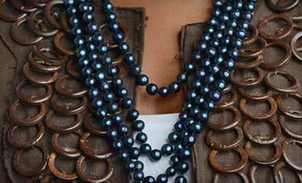 $29 for a White or Peacock Freshwater-Pearl Necklace ($199 List Price). Free Shipping. - Second Medium