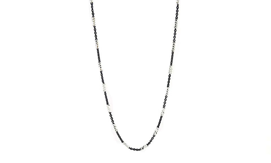 Black-Rhodium-Plated Chains | Groupon Goods