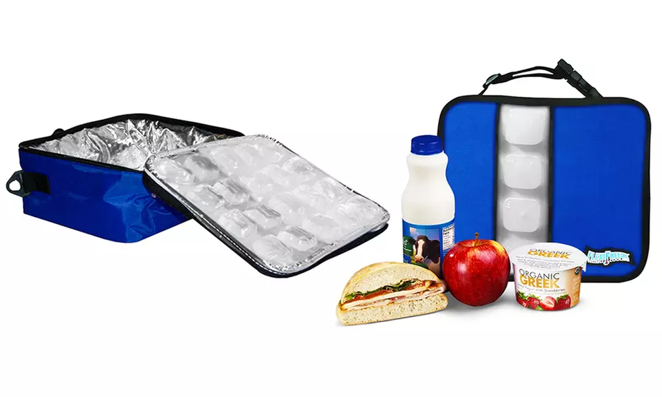 The FlexiFreeze Freezable Lunch Box Cooler with Built-In Ice Cubes - Primary Image