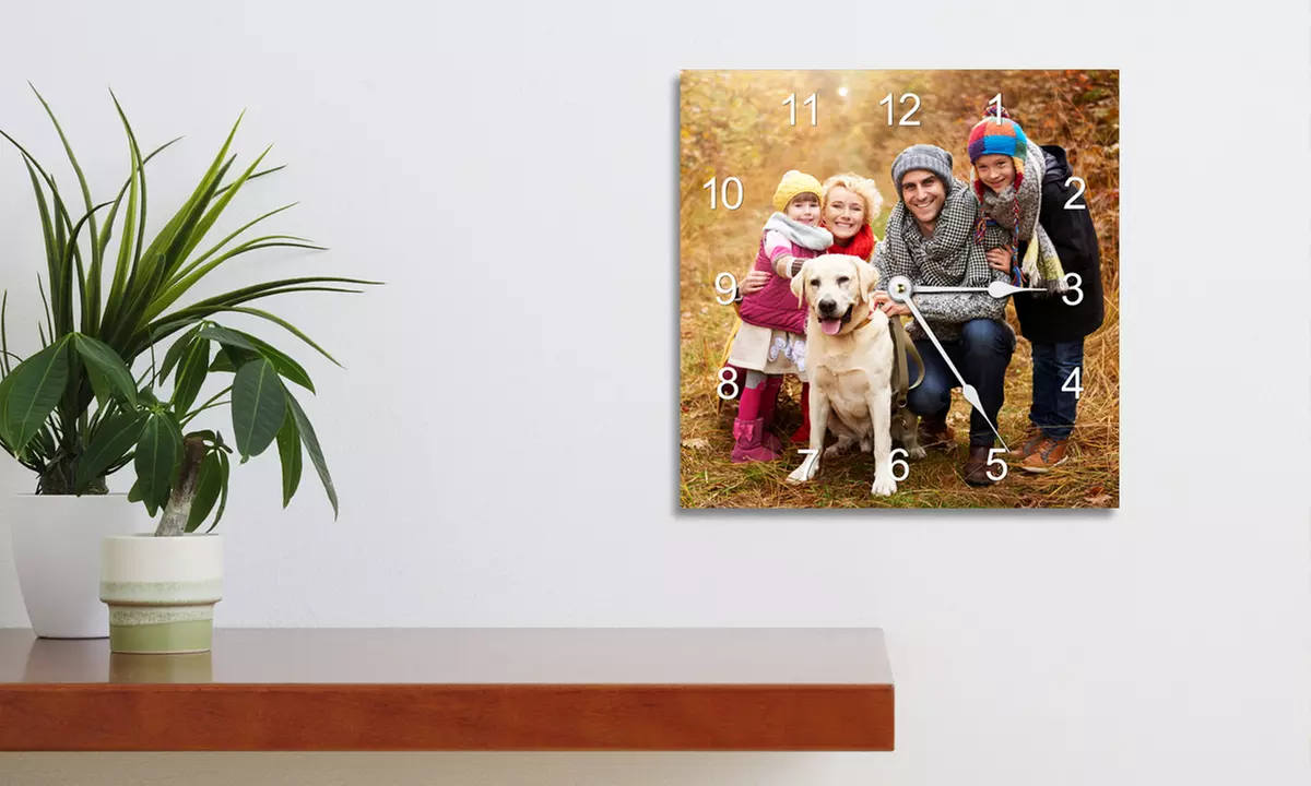 Personalized Aluminum Photo Wall Clock (64% Off) - Image 2