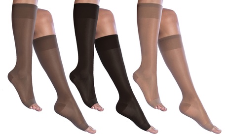 1 paio di gambaletti a compressione forte, disponibili in 3 colori e varie taglie