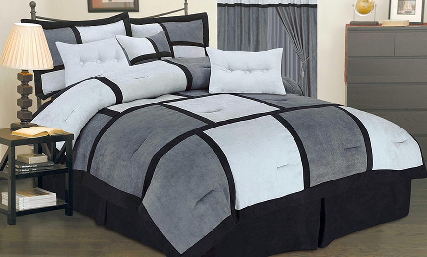 Patchwork Comforter Set (7pc) | Groupon Goods