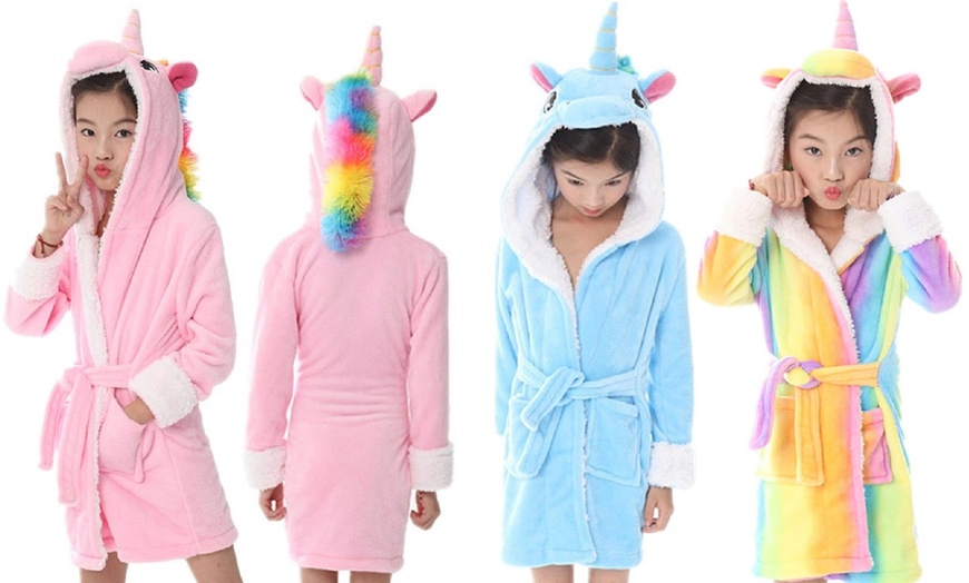 Image 1: Unicorn Dressing Gown