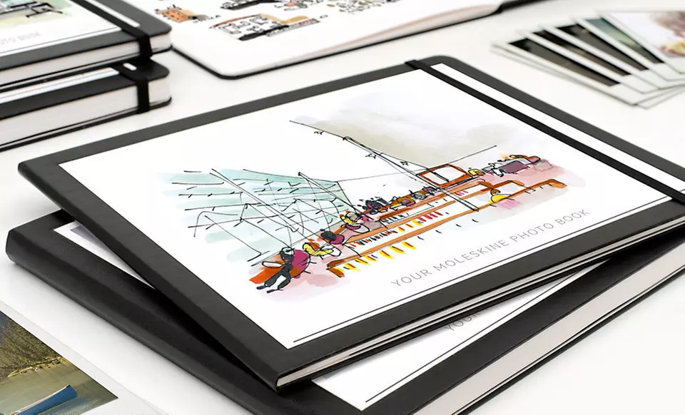 Hardcover Photo Book with Notebook from Moleskine (Up to 71% Off). Four Options Available. Free Shipping. - Primary Image