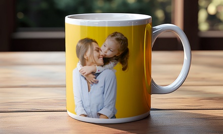 One Classic Personalised Photo Mug