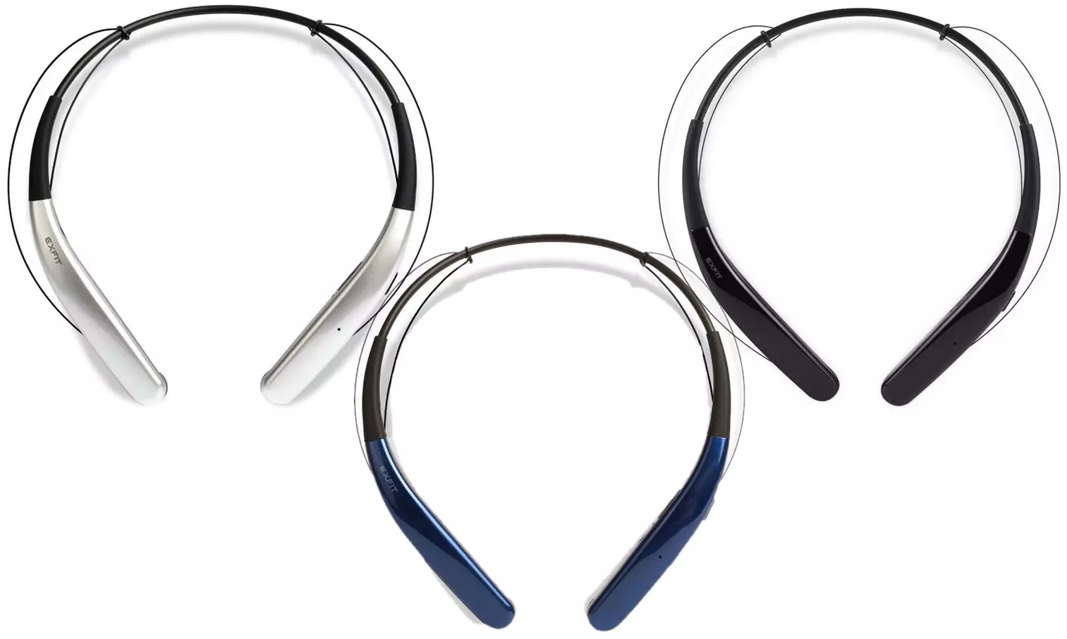 EXFIT BCS-100 Bluetooth Wireless Headphones - Primary Image