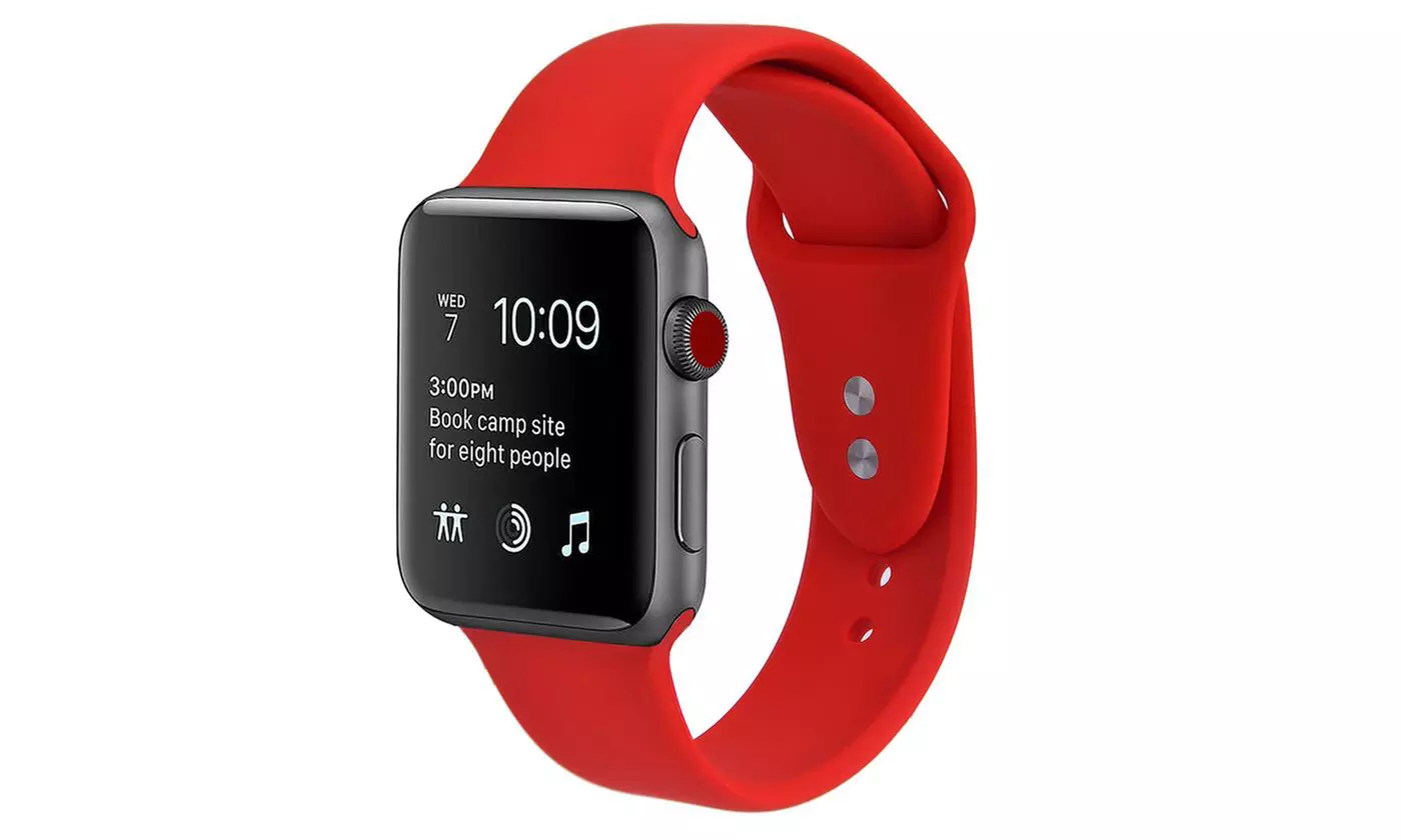 Bracelet en silicone pour Apple Watch 1, 2, 3, 4, 5 et 6 - Second Medium