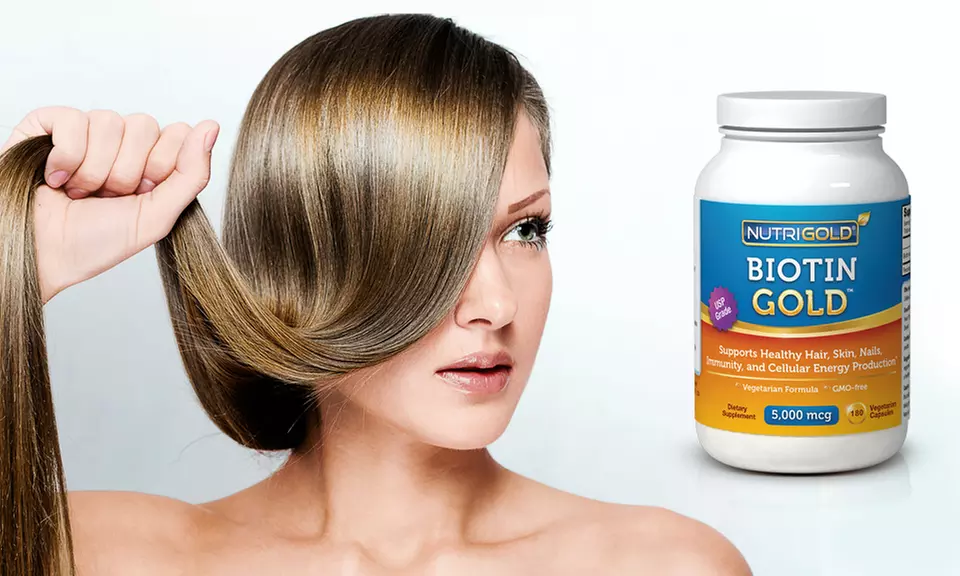 360-Count Biotin Hair-Growth Supplements - Primary Image