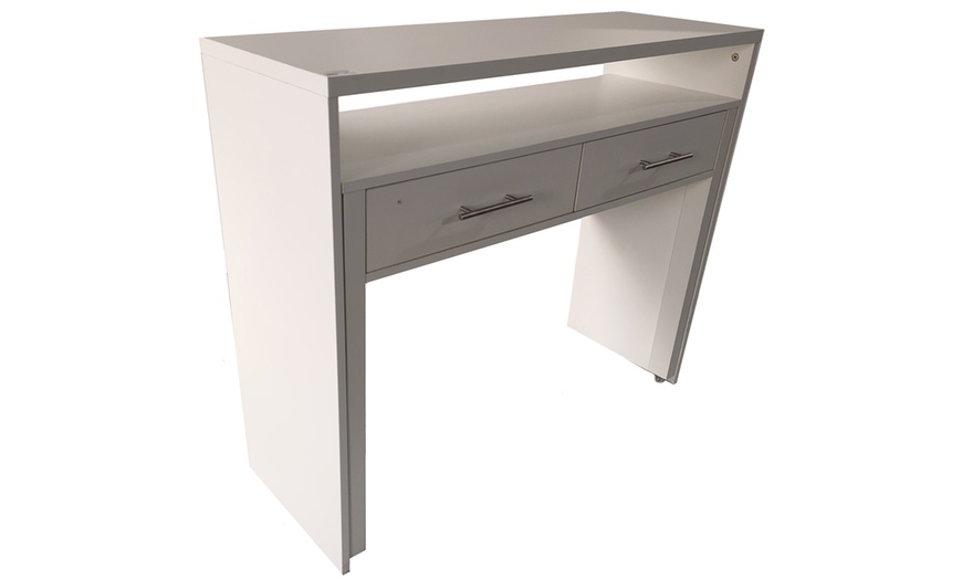 Image 13: Regis Extending Computer Table Desk