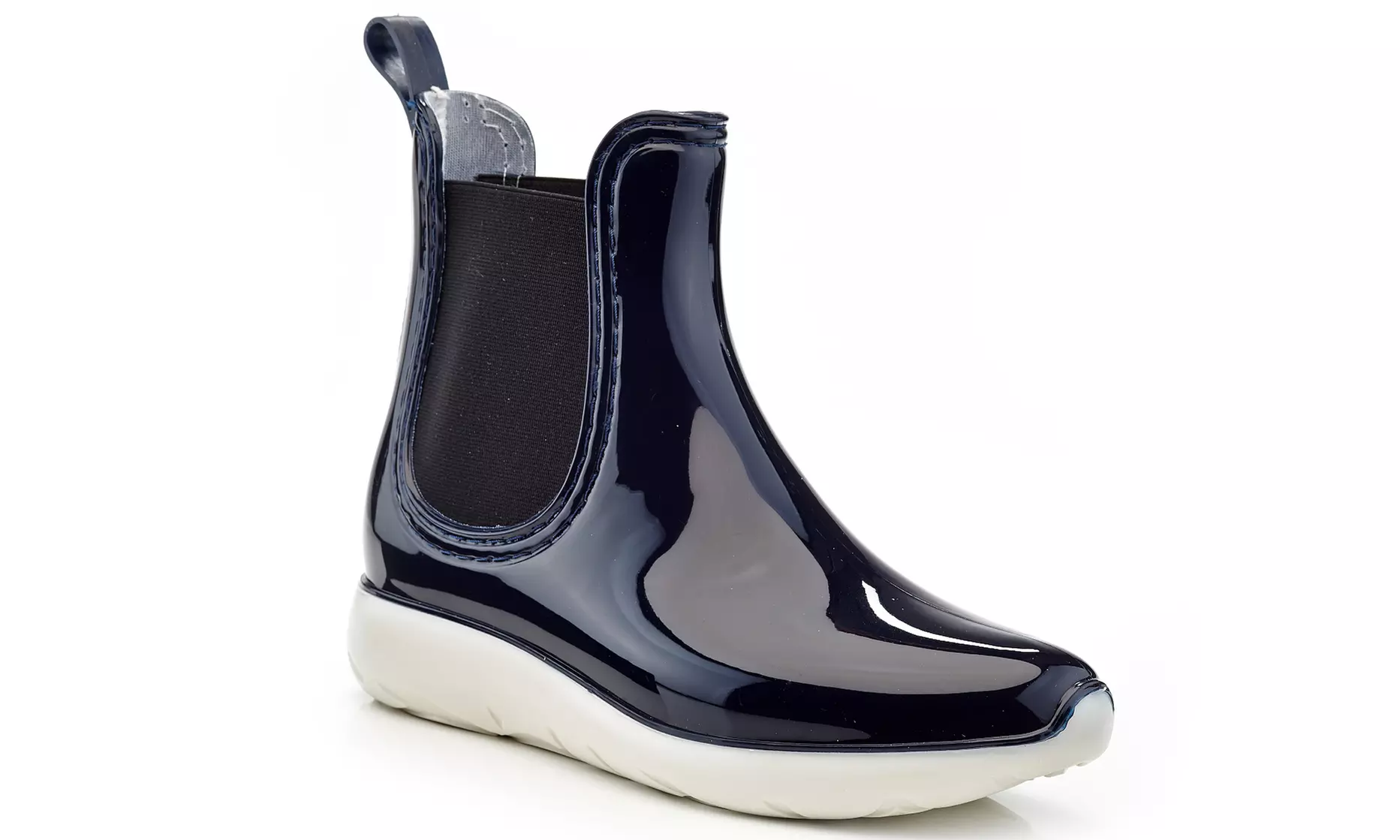 Henry Ferrera Women's Ankle-High Glossy Rain Booties - Second Medium