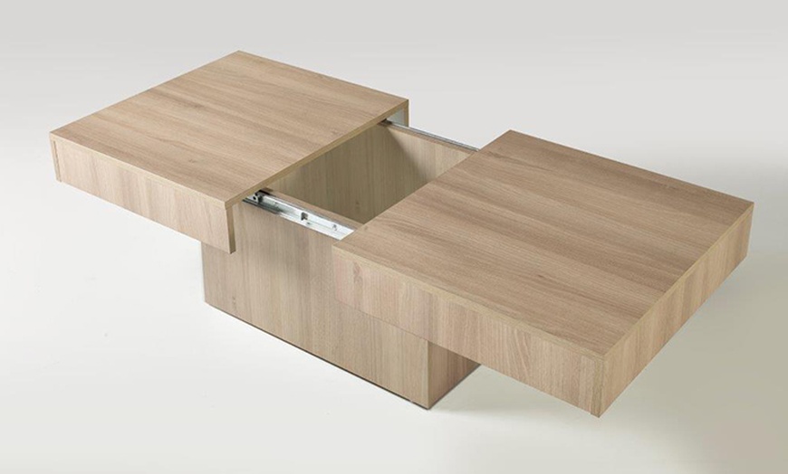 Image 2: Sliding Top Storage Coffee Table